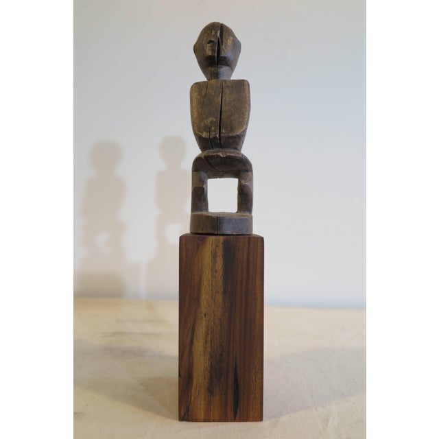 Hill tribe healing figure carved of solid wood. 19th-early 20th century Golden Triangle area, Southeast Asia Indochina....