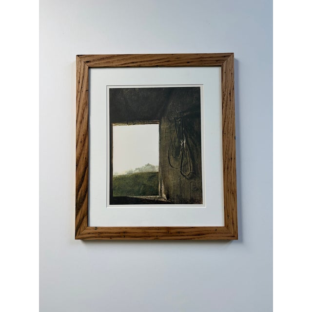 Andrew Wyeth’s “Burning Off” Framed in American Chestnut For Sale - Image 11 of 11