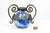 1920s Art Nouveau Vase in Blown Blue Marbled Glass by André Delatte, 1925 For Sale - Image 5 of 14