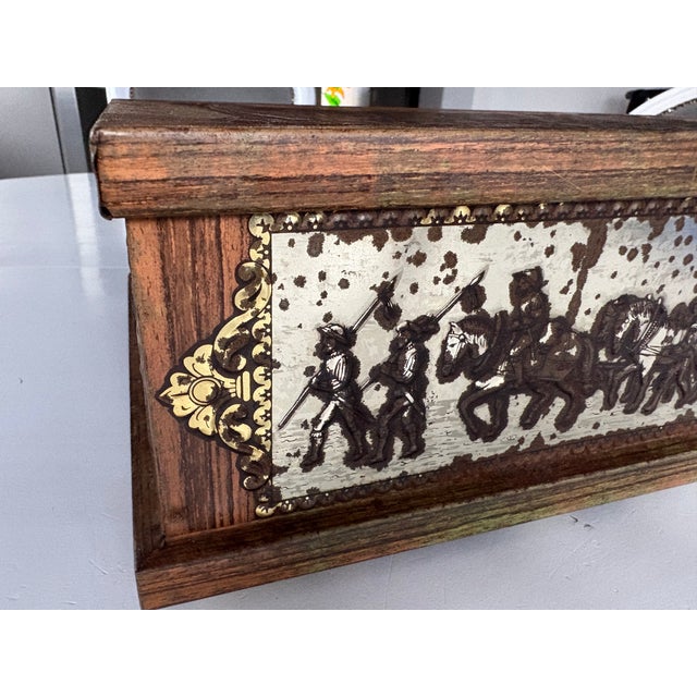 Large Antique Embossed Case, 1890s For Sale - Image 12 of 18
