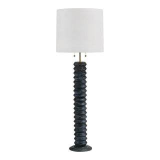 Coastal Living Accordion Floor Lamp in Ebony For Sale