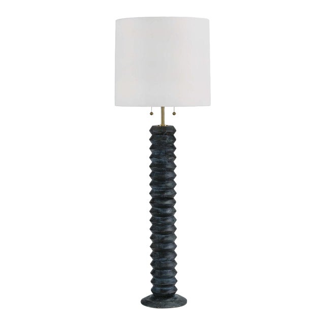 Coastal Living Accordion Floor Lamp in Ebony For Sale