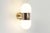 Metal Vintage Chrome and Opaline Glass Wall Lamps by Rolf Kruger, 1970s, Set of 2 For Sale - Image 7 of 9
