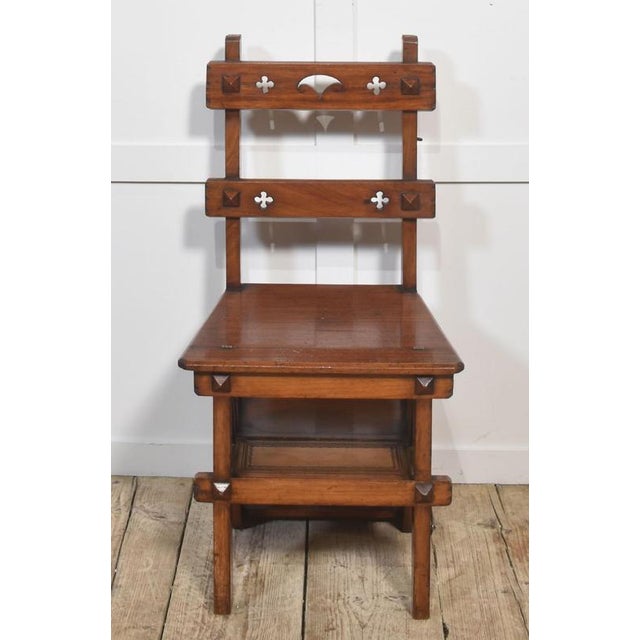 Metamorphic Library Chair in Walnut For Sale - Image 5 of 14