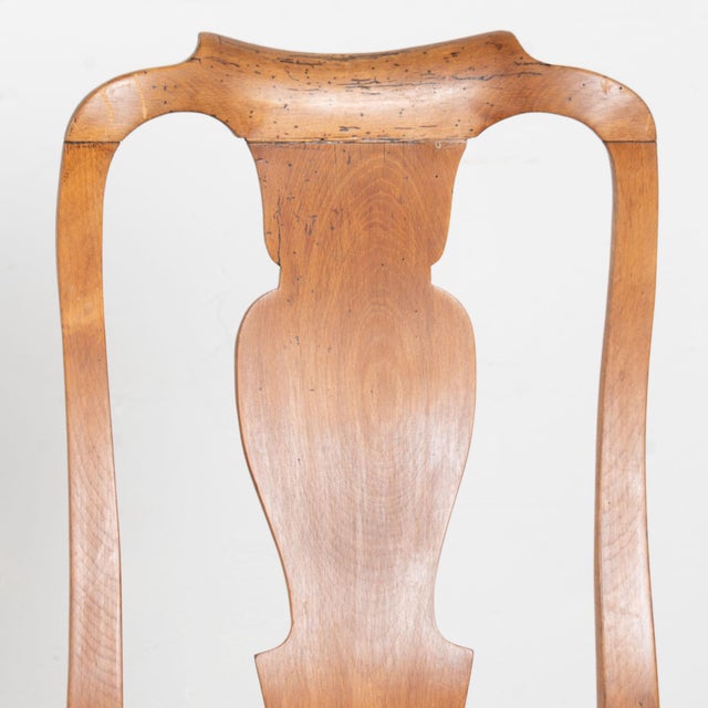 Pair, Late 18th Century Danish Oak Rococo Side Chairs For Sale - Image 4 of 11