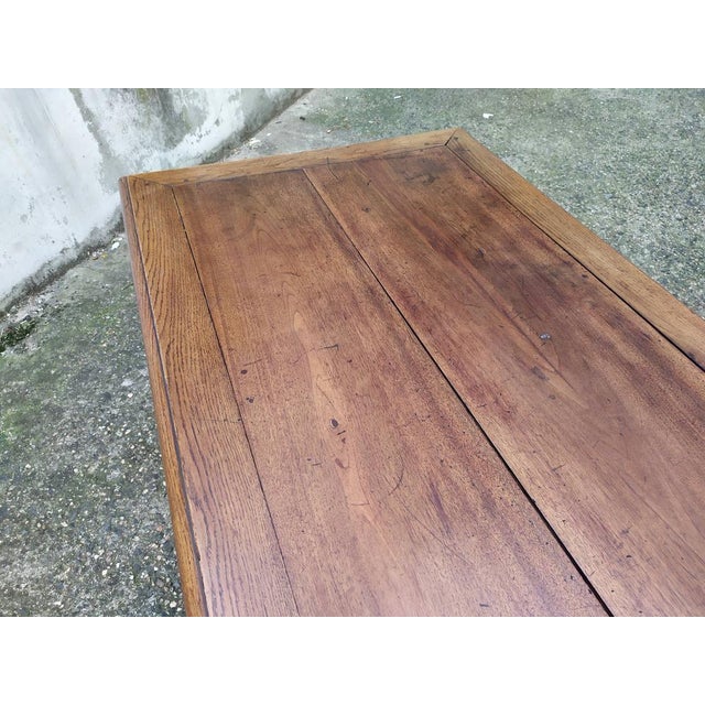 Walnut Work Table in Walnut and Oak For Sale - Image 11 of 18