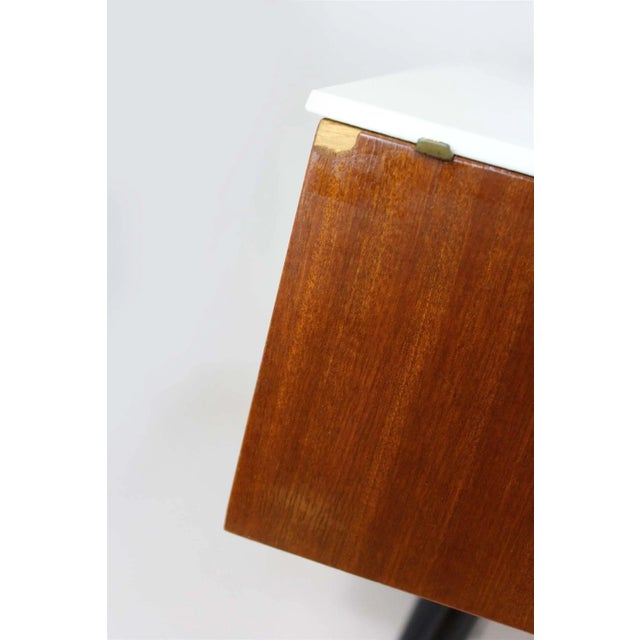 Modular Desks with White Glass Tops by Mojmir Pozar for Up Závody, 1960s, Set of 3 For Sale - Image 6 of 18