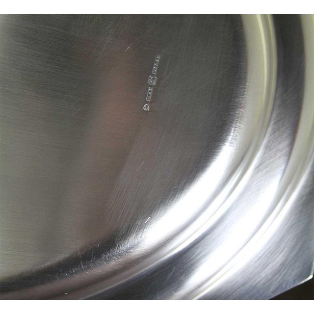 1970s 1970’s Vintage/New Silver Octagonal Oval Platter With Gadroon Applied Border For Sale - Image 5 of 13