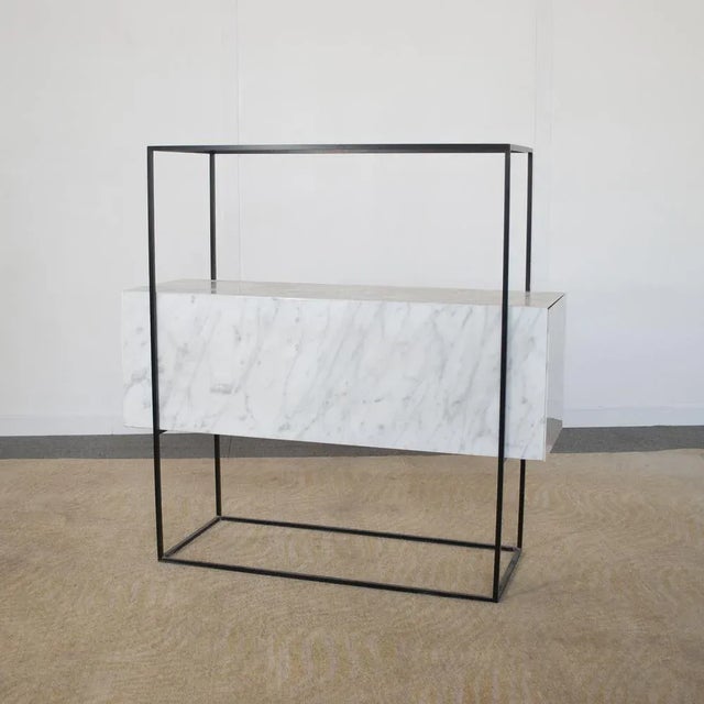 Black Console Table by Alessandro Giusti Egidio Di Rosa, 1980s For Sale - Image 8 of 9