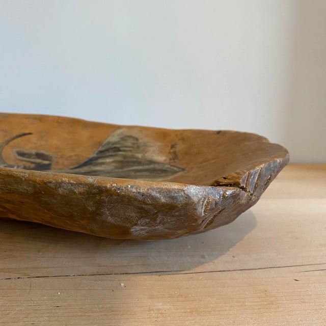 Vintage 1970s Hand Painted Ram Decorative Bowl For Sale - Image 4 of 7