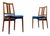 Set of Mid-Century Danish Teak Chairs with New Kvadrat Hallingdal Cushions, 1960s For Sale