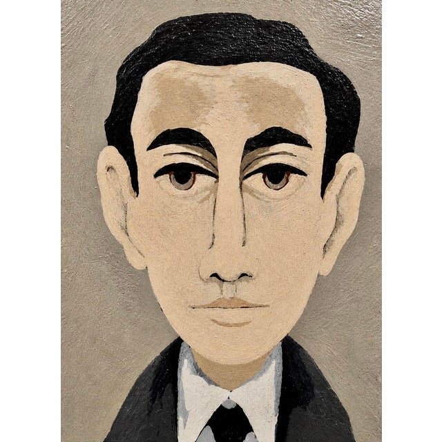 Marcello Boccacci - Modernist Young Lovers Portrait - 1960s Oil Panting For Sale - Image 9 of 13