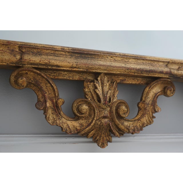 Stunning Italian Gold Giltwood Frame Mirror For Sale - Image 9 of 11