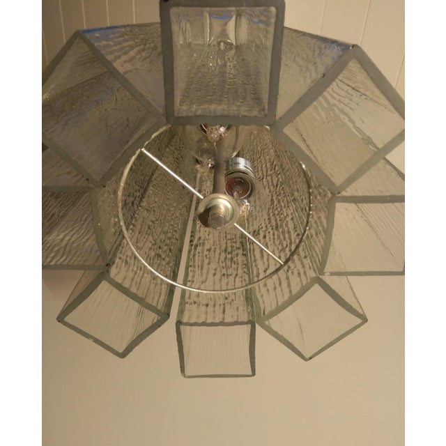 Metal Glass Pendant Lamp from Doria, 1970s For Sale - Image 7 of 11