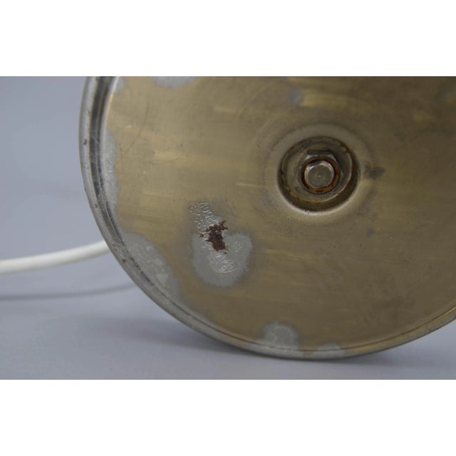 Metal Art Deco Table Lamp, Czechoslovakia, 1950s For Sale - Image 7 of 10