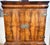 Antique English Queen Anne Walnut Cabinet on Stand Mirrored Cocktail Bar Chest For Sale - Image 13 of 18
