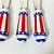 Ruby Red 1970s Americana Boho Chic Arts & Crafts Stars & Stripes Spreader Knives - Set of 4 - 4th of July For Sale - Image 8 of 8