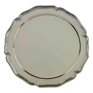 Vintage Silver Plated Serving Plate, 1970s For Sale