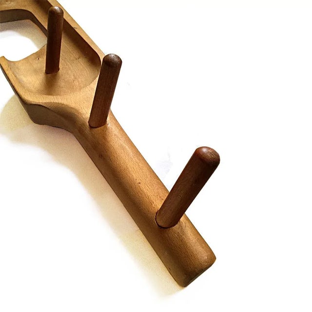 Mid-Century Modern Mid-Century Yoke Coat Rack For Sale - Image 3 of 4
