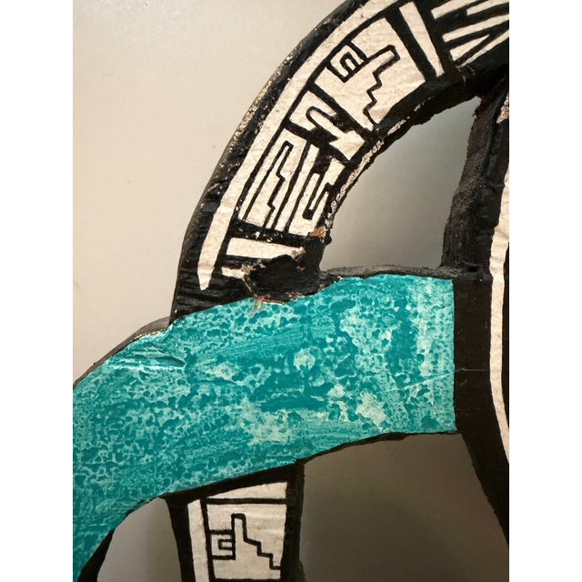 1986 Charles Greeley Carved Wood Wall Sculpture For Sale In Miami - Image 6 of 12