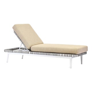Delta Gamma Chaise Lounge With Tan Cushion For Sale