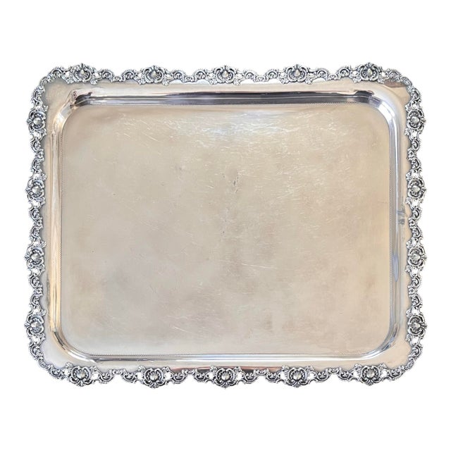 Antique Wilcox Silver Plated Tray/Platter, Freshly Polished For Sale