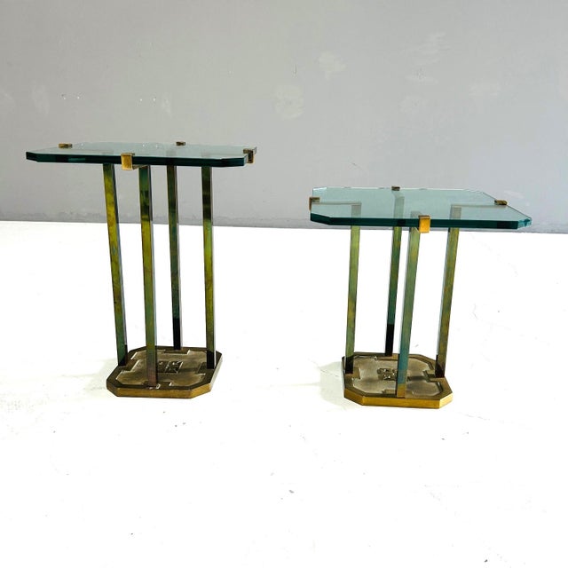 1980s Vintage Side Tables by Peter Ghyczy, 1980, Set of 2 For Sale - Image 5 of 11