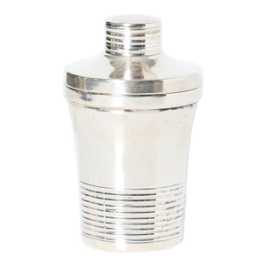 1930s Single Mini Silver Plate Cocktail Shaker