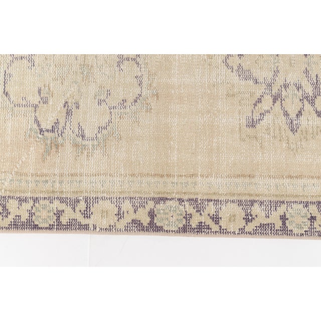 Tan Oushak Vintage Anatolian Runner For Sale - Image 8 of 9