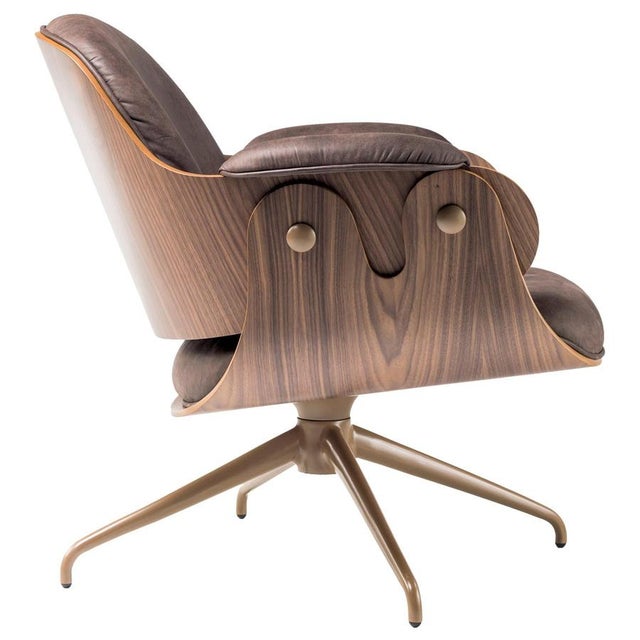 Plywood, Walnut & Leather Low Lounger Armchair by Jaime Hayon For Sale - Image 16 of 16