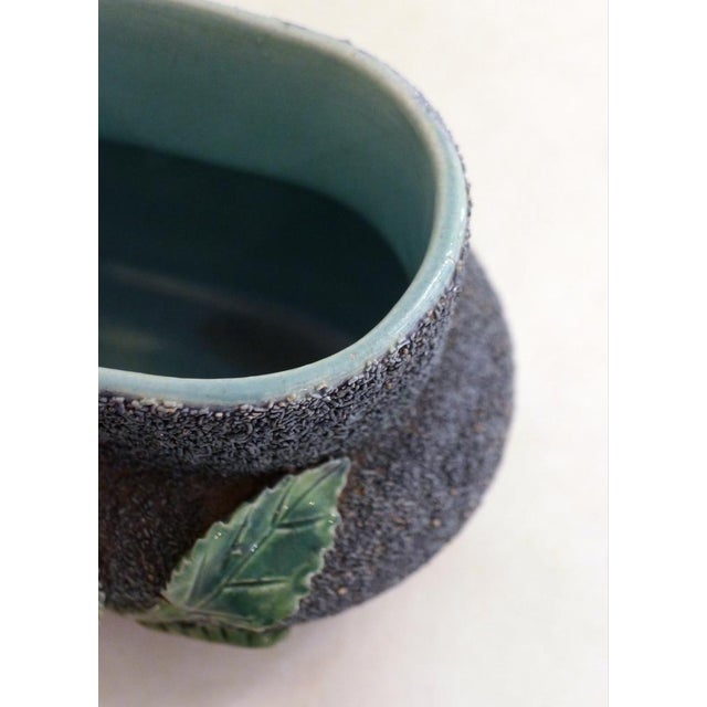 Small Antique Earthenware Planter with Rose Decoration, 1890s For Sale - Image 5 of 12