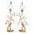 Pair of Vintage French Maison Bagues Style Glass Bird Lamps For Sale