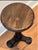 2010s Restoration Hardware Cast Iron & Wood Side Table Stool For Sale - Image 5 of 6