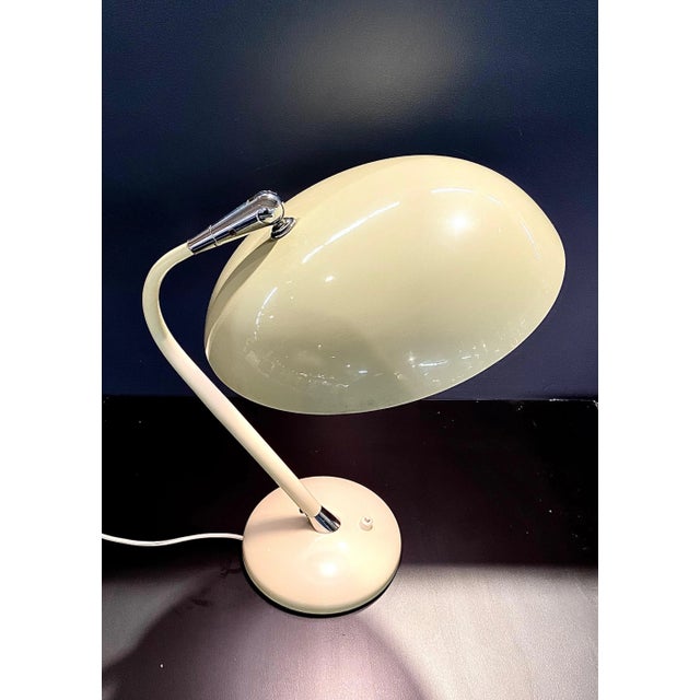 1950s Italian 1950s Enameled Desk/Table Lamp For Sale - Image 5 of 9