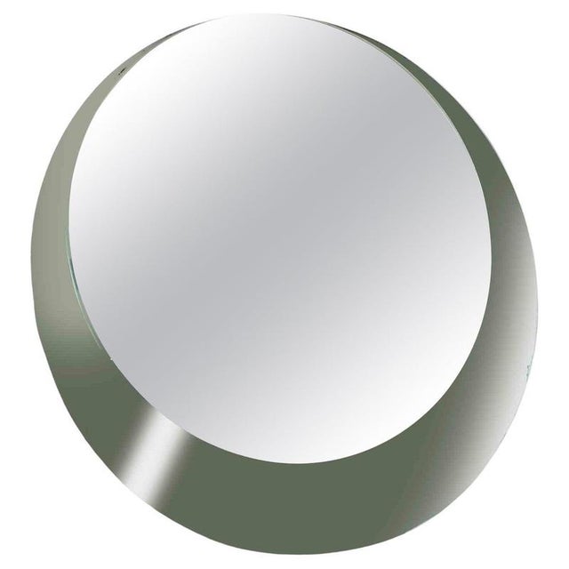 1950s Vintage Smoked Crystal Table Mirror from Veca, Italy, 1950s For Sale - Image 5 of 5