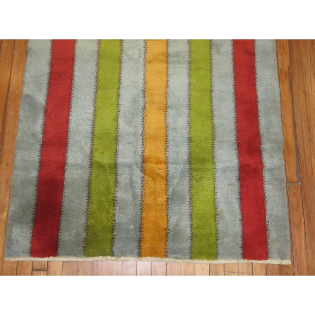 Art Deco Mid 20th Century Turkish Deco Rug - 3'9" x 6'10" For Sale - Image 3 of 18