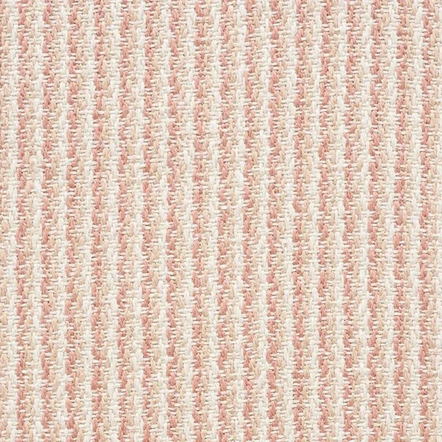 Schumacher Shoreline Stripe Fabric in Clay For Sale