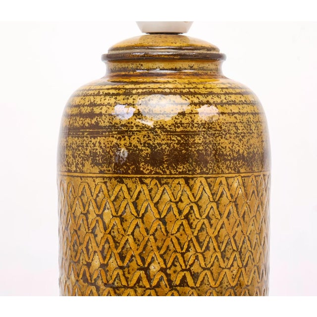 Ceramic Table Lamp by Nils Kähler, 1960s For Sale - Image 4 of 11