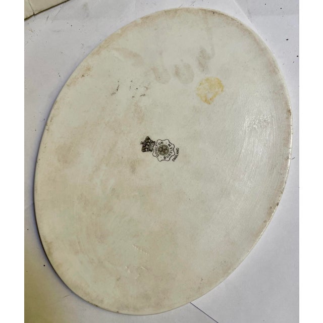 Late 19th Century Late 19th Century Queen Victoria Convex Oval Porcelain Plaque Doulton Burslem England For Sale - Image 5 of 7