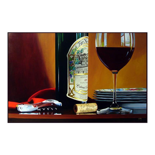 Thomas Stiltz Without a Care Original Art Painting on Canvas Certified Artwork For Sale