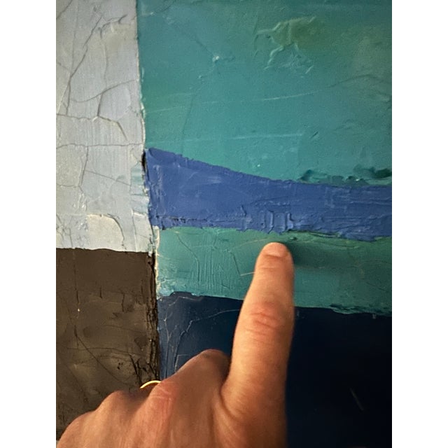 Extraordinary Gail Cottingham Abstarct Painting 1970’s American Aspen Colorado For Sale In Cleveland - Image 6 of 9