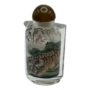 Inside Painting Snuff Bottle With Tigers