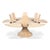 Not Yet Made - Made To Order Transitional Round Dining Table, Medium - Bleached Oak With Faceted Pedestal Base For Sale - Image 5 of 9