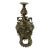 19th Century Gilt Brass or Bronze Pendant Style Light Fixture Candle Holder For Sale