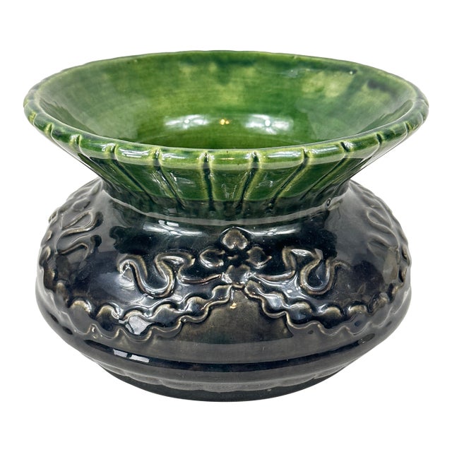Antique Roseville Blended Glaze Cachepot For Sale