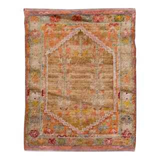 Galerie Shabab Collection Early 20th Century Turkish Angora Oushak Throw Rug For Sale