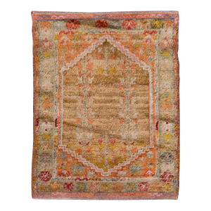 Galerie Shabab Collection Early 20th Century Turkish Angora Oushak Throw Rug
