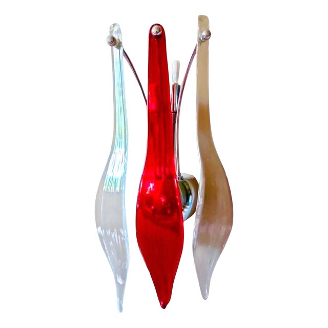 Large Wall Light in Murano Glass, 2000 For Sale