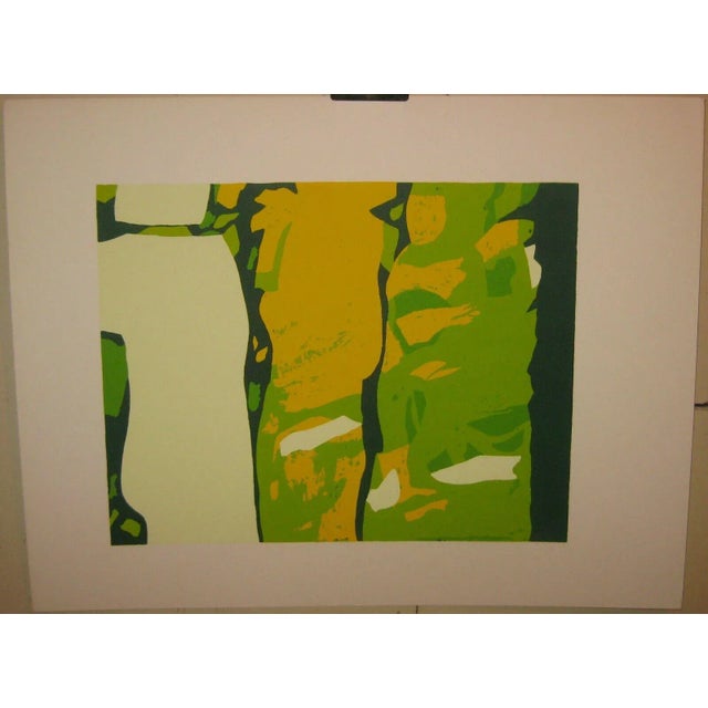 The Visitors Abstract Lithograph by Sylvia Birch Halperin For Sale - Image 9 of 9