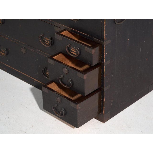 Antique Japanese Black Isho-Dansu Chest For Sale - Image 10 of 13